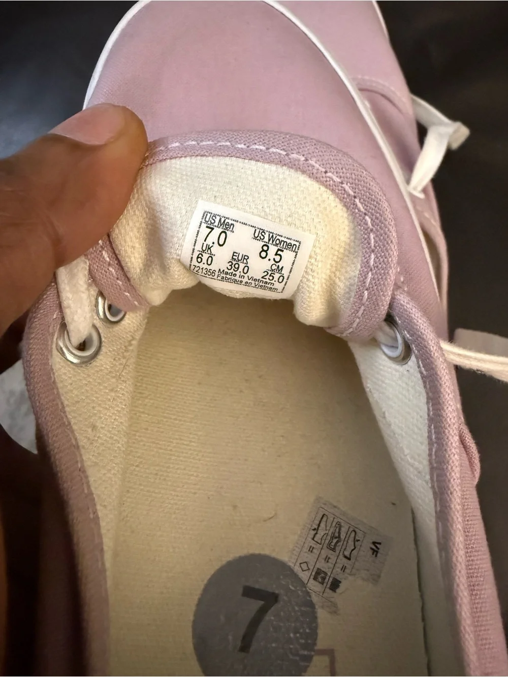 Vans Pink Low-Top Canvas Sneakers